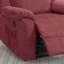 Fauteuil inclinable électrique en rouge paprika