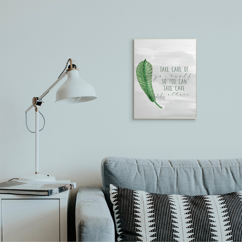 «Charmant prendre soin de soi» par Kim Allen - impression, Plaque murale, H 19 po x l 13 po x P 0,5 po