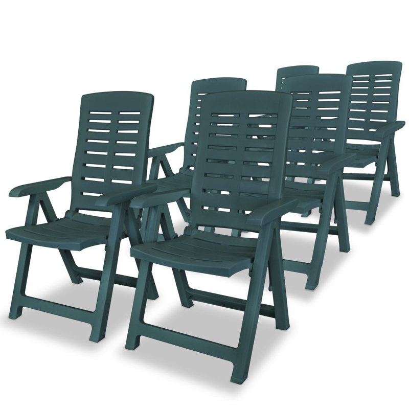 Fauteuil de patio pliant Bowers, Vert
