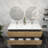 60'' Double Bathroom Vanity with Acrylic Top-70056051