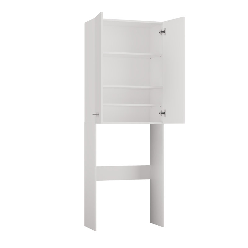 Nadina Solid Wood Laundry Room Organiser, White