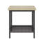Ensemble de table d'appoint charmant avec dessus en faux marbre et bases en métal élégantes pour rehausser le salon