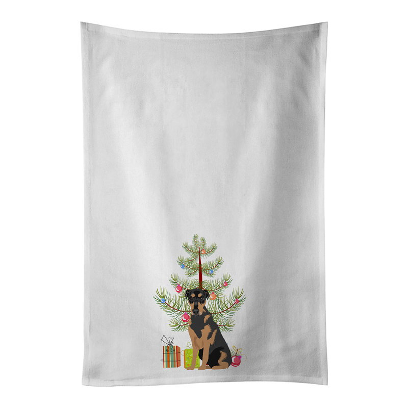 Ensemble de 2 serviettes de cuisine Rottweiler