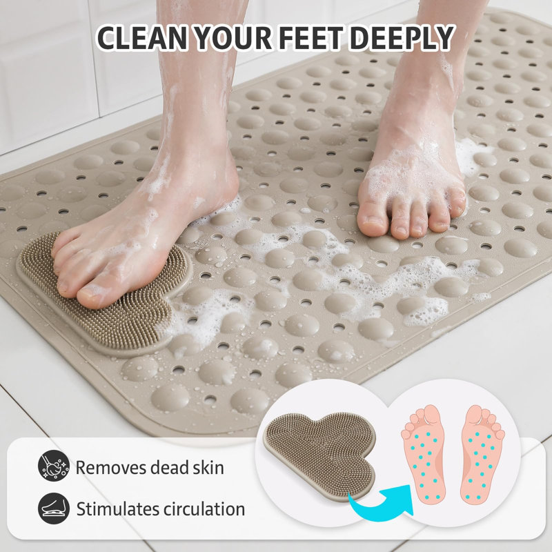 Shower mat, Brown