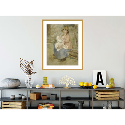 Maternité par Pierre-Auguste Renoir, impression giclée encadrée