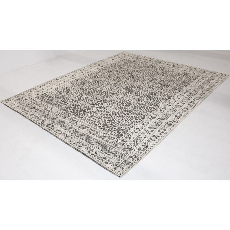 Hand Knotted Geometric Rug