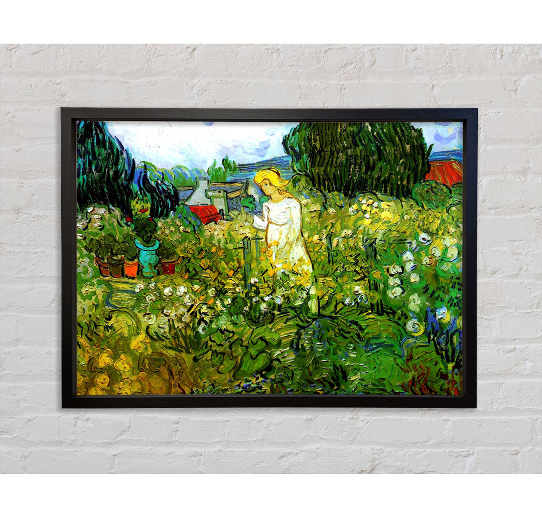 Marguerite Gachet In The Garden von Vincent Van Gogh - Einzelbildrahmen Kunstdrucke auf Leinwand