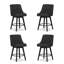 Tabouret de bar et de comptoir pivotant en bois massif Malakeh-1036082125-1006686162-1006686174