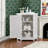 32.5x36x28cm Triangle Corner Bathroom Storage Cabinet With Adjustable Shelves MDF Board-198628340