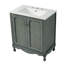 Meuble-lavabo rétro 30 po avec pieds réglables