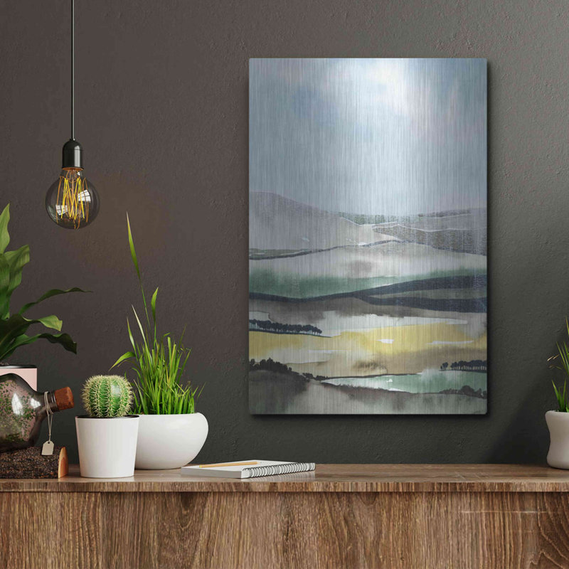 Luxe métal Art «Virga I» par Grace Popp, mur en métal «Virga I» par Grace Popp, H 16 po x l 12 po