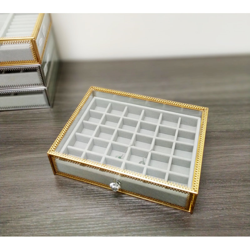 Plateau d'organisation à bijoux, Argent