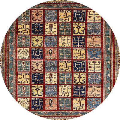 Tapis décoratif multicolore à motif abstrait