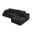 Canapé d'angle modulaire en chenille de 274 cm (108 po), style moderne.-809980226