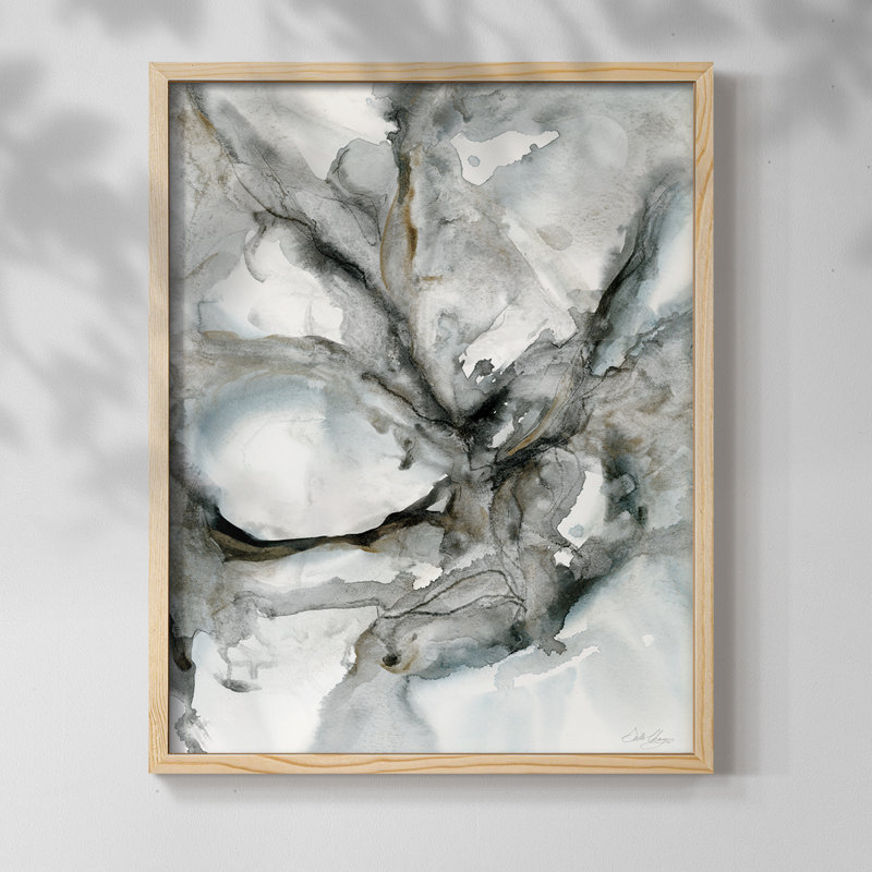 Marble Harmony, reproduction encadrée - bois massif, 11" H x 9" W