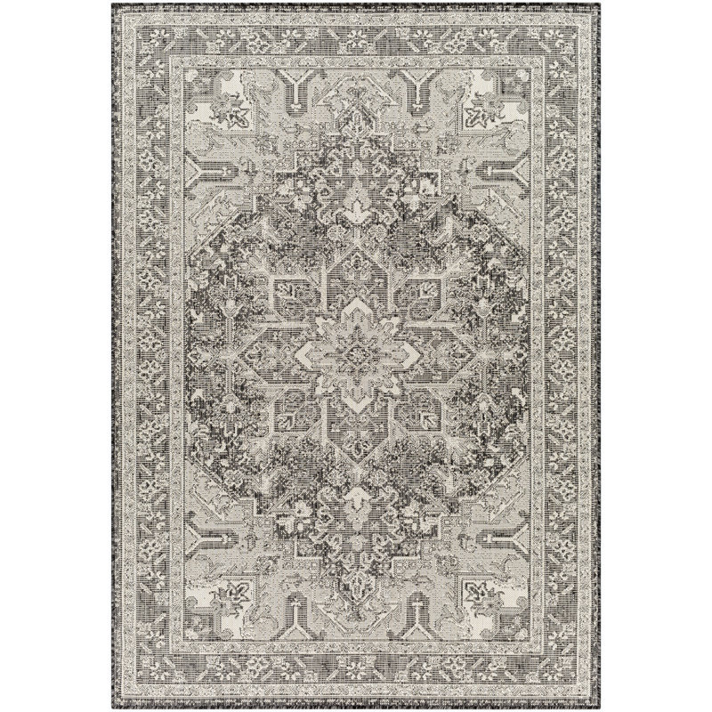 Oriental Indoor / Outdoor Rug, Rectangle 5'3" x 7'