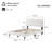 Lambswool Petal Headboard Bed Frame With Soft Cream Style And Integrated Atmosphere Light For Cozy Bedrooms-1727948909-1778379696