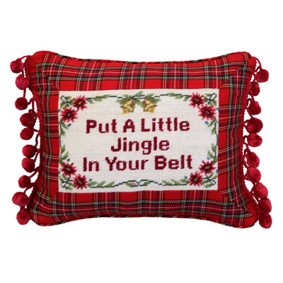 Coussin lombaire en laine little jingle