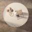 Table d'appoint moderne avec rangement cannelé moderne avec couvercle amovible et texture élégante | Idée de cadeau