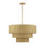 Grand lustre 6 feuilles Weavington