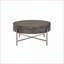 Table basse en acrylique transparent avec base en X en métal cuivré, plateau amovible et surface facile à nettoyer-687654370