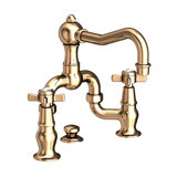 Chesterfield Bathroom Bridge Faucet with Drain Assembly