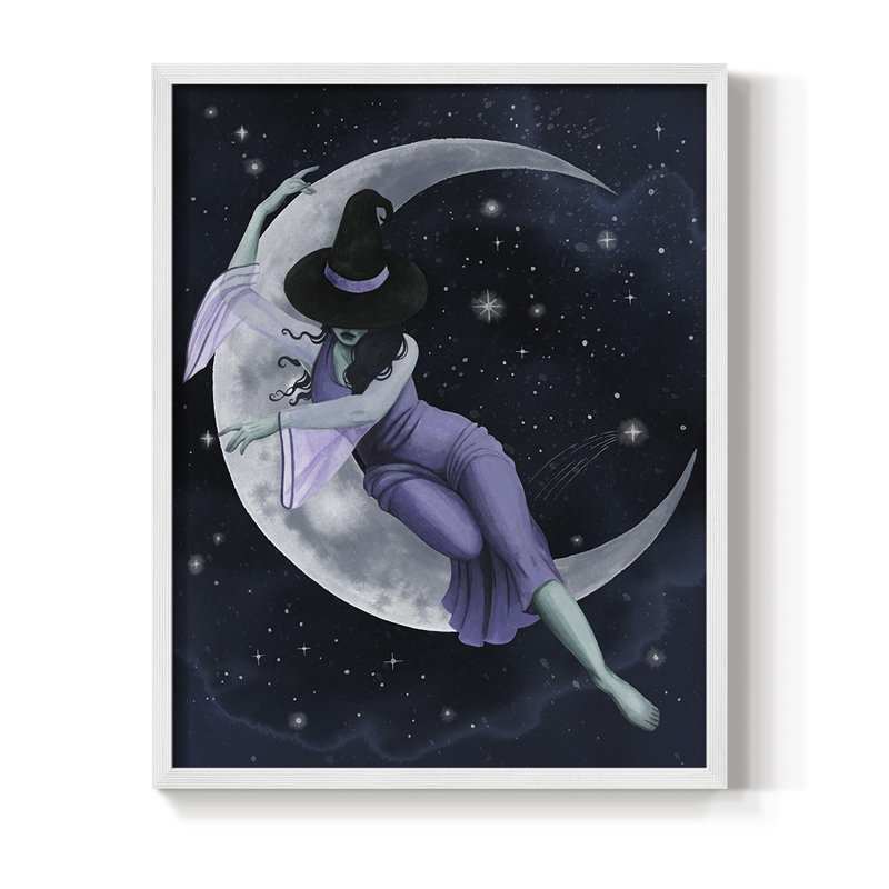 Star Sorceress II, reproduction encadrée - bois massif, Cadre simple blanc, H 28 po x l 22 po