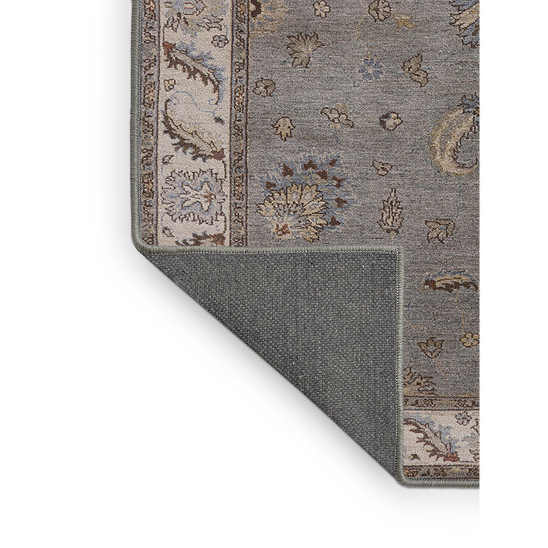 Tapis oriental bleu / crème Mane, Rectangle 4 pi x 6 pi