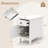 Flip Top End Table with Charging Station USB Ports Outlets and Drawer-1081956972