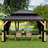 13 Ft. W x 11 Ft. D Solid Wood Patio Gazebo with Mosquito Netting