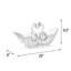 Vase de table double swan Bartol