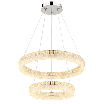 Belizanda 1 - Light Chrome LED Geometric Pendant