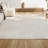 Atzi High-Low Minimalist Curve Geometric Ivory/Cream Indoor/Outdoor Rug-830474502