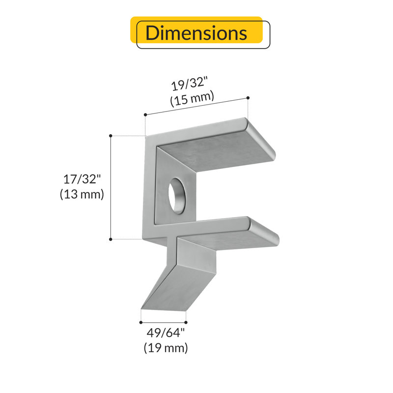  Balance Sash Guide 19/32" Width Aluminum