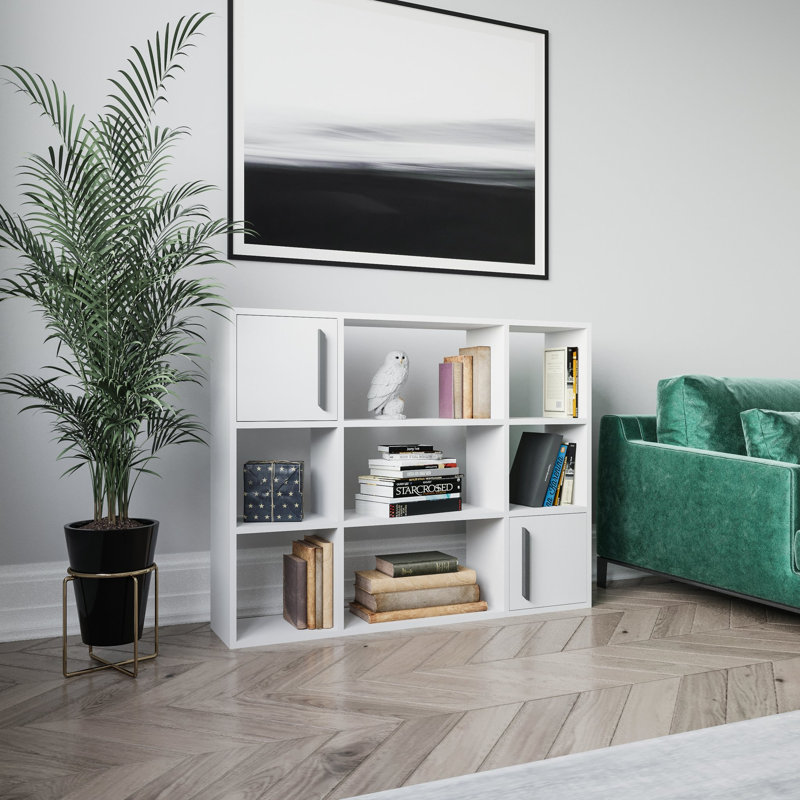 Najiyyah Storage Bookcase, White