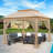 11 Ft. W x 11 Ft. D Pop Up Canopy Patio Gazebo with Mesh Wall-94240916