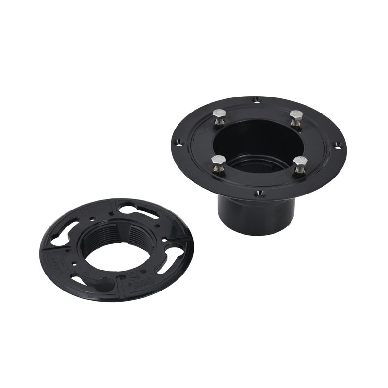 Plastic ABS with Clamping Collar and Fasteners Stopper Shower Drain Base