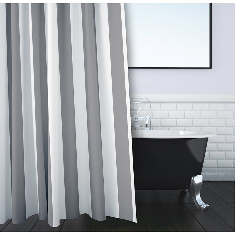 Rideau de douche simple, Gris classique