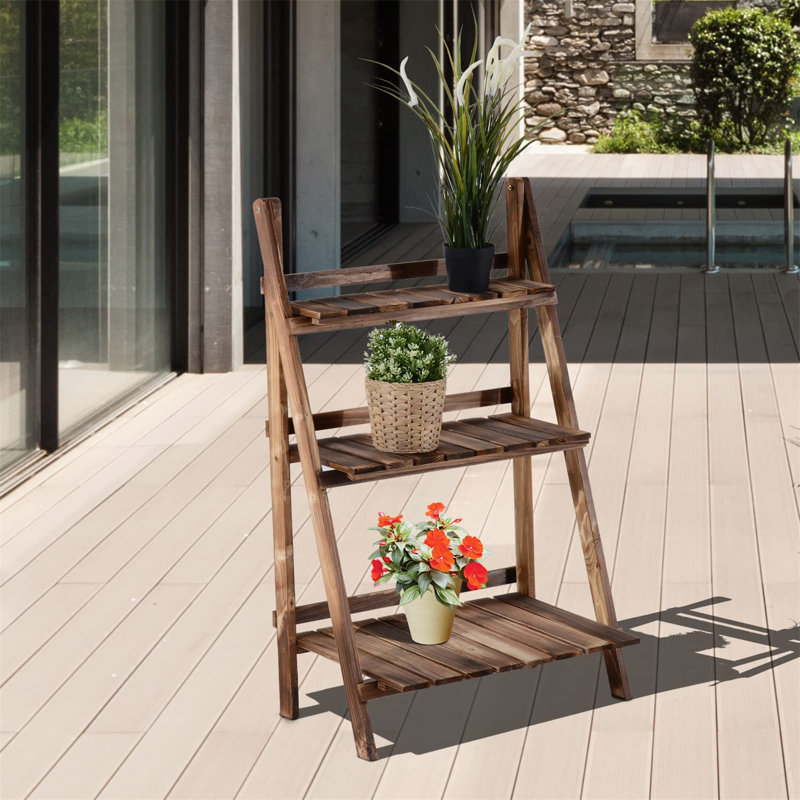 Plant Stand, 93cm H x 60cm W x 37cm D, Bronze