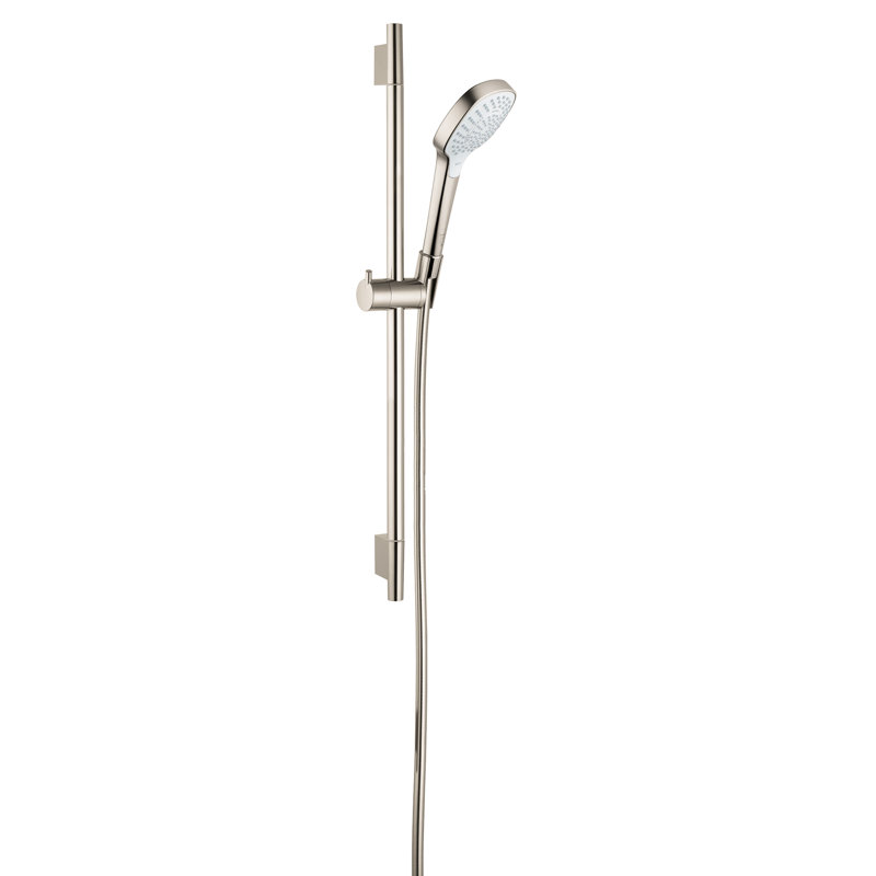 hansgrohe Croma Select E Wallbar Set 110 3-Jet 24", 1.75 GPM, Brushed Nickel