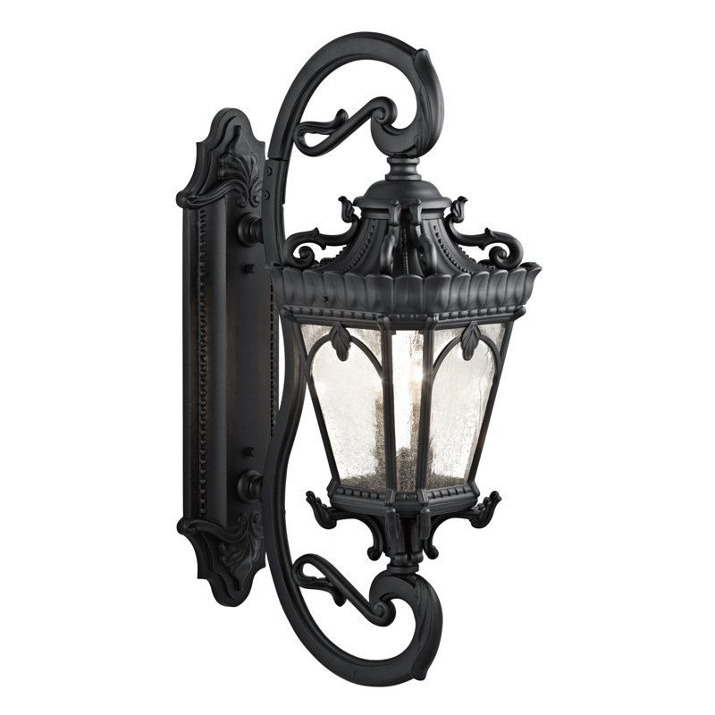 Guzzi Wall Light, Textured Black