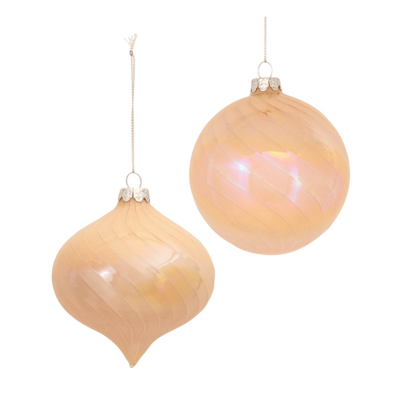 Giosbel 5'' Solid Colour Glass Holiday Shaped Ornament
