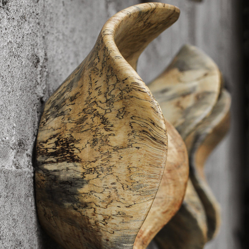 Rustic Abstract Wall Decor on Wood