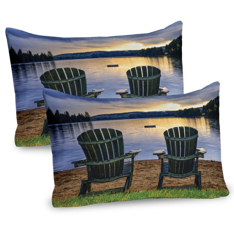 Ensemble de 2 taies décoratives de plage Ambesonne, L 36 po x H 20 po