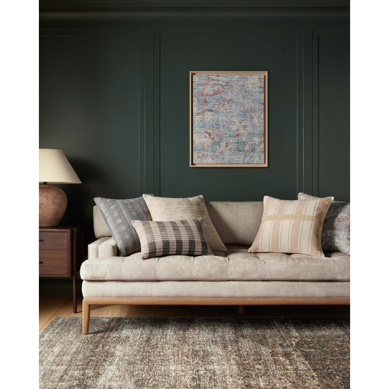 Salina Blue and Multicolor Polyester Botanical Wall Art