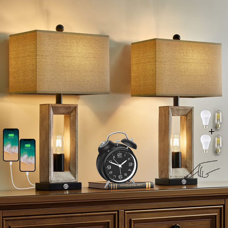 Lampe de table Emmajean USB