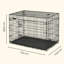 Caisse pour chien robuste avec plateau amovible-102187046