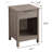 Sturdy Nightstand With Drawer And Open Shelf, Easy Assembly, Rustic Grey Design For Bedroom And Living Room-313931494