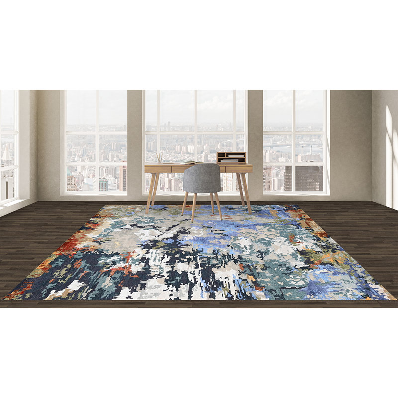 Abstract Indoor Rug, Rectangle 6' x 9'