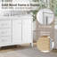 Meuble-lavabo double 72 po avec plateau en marbre-129420465